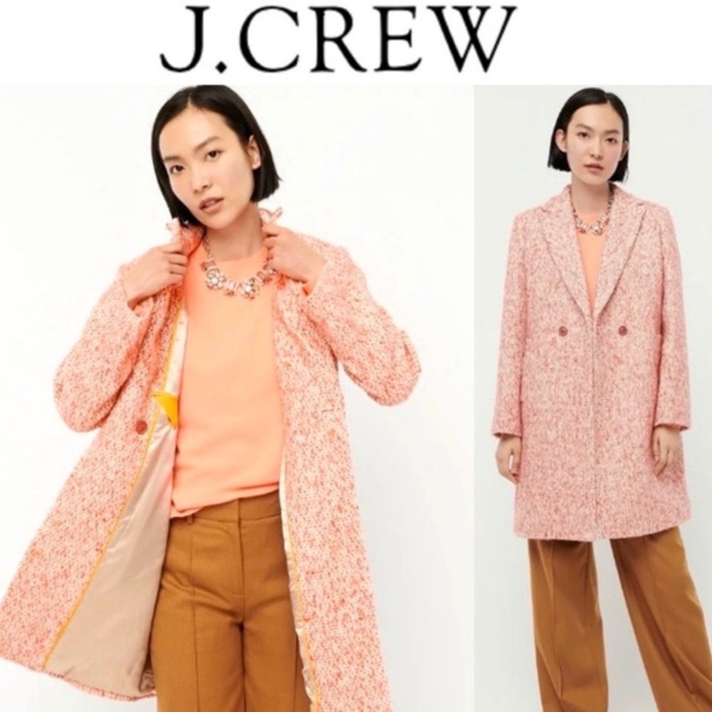 J. Crew DAPHNE TOPCOAT IN ITALIAN TWEED